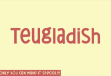 Teugladish Font Poster 1