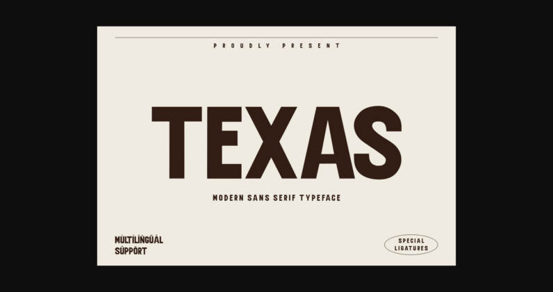 Texas Font Poster 3