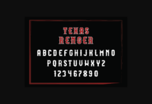 Texas Renger Font Poster 1