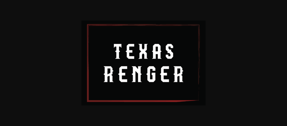 Texas Renger Font Poster 4