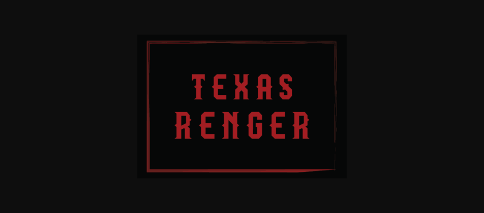 Texas Renger Font Poster 5