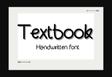 Textbook Font Poster 1