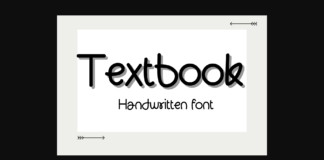 Textbook Font Poster 1