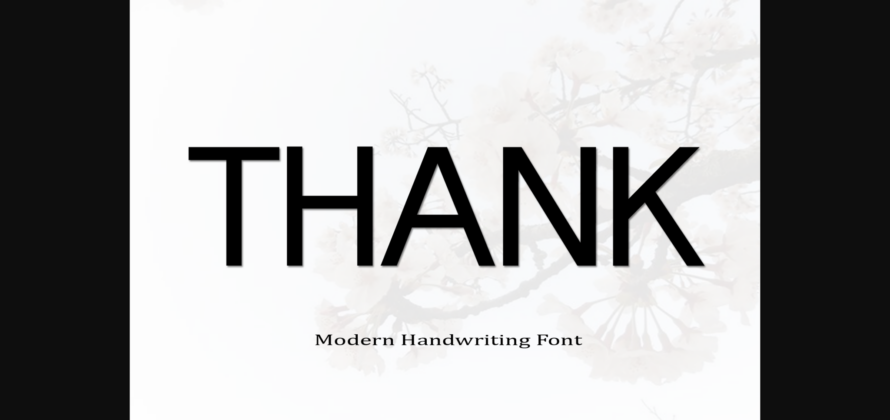 Thank Font Poster 1