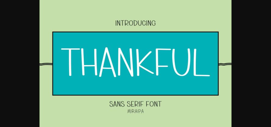 Thankful Font Poster 3