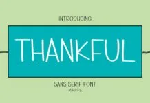 Thankful Font Thankful Font Poster 1