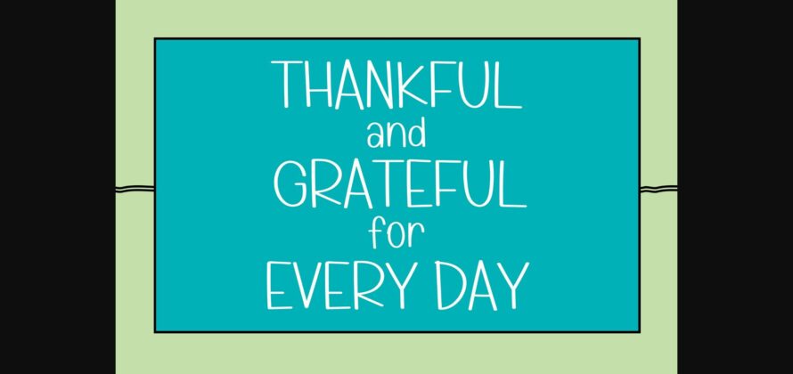 Thankful Font Poster 4