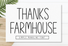 Thanks Farmhouse Font Poster 1