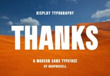 Thanks Font Poster 1