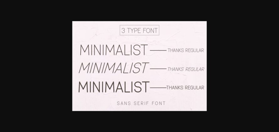 Thanks Font Poster 4