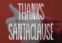 Thanks Santaclause Font Poster 1