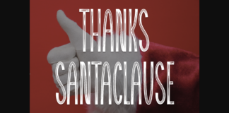 Thanks Santaclause Font Poster 1