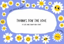 Thanks for the Love Font Thanks for the Love Font Poster 1