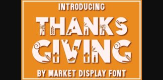 Thanksgiving Font Poster 1