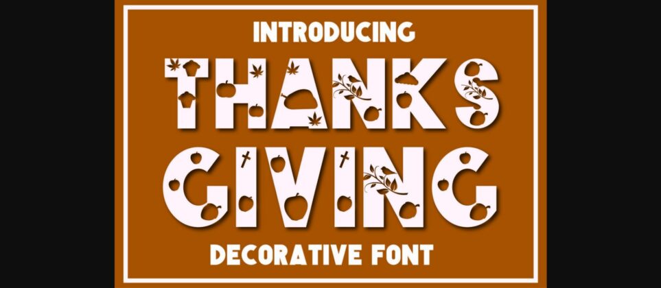 Thanksgiving Font Poster 3