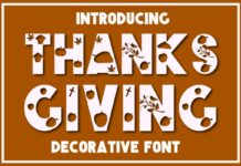 Thanksgiving Font Poster 1