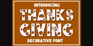 Thanksgiving Font Poster 1