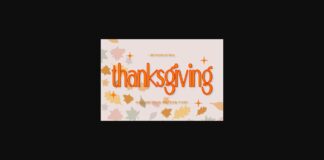 Thanksgiving Font Poster 1