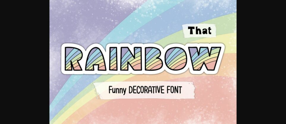 That Rainbow Font Poster 3