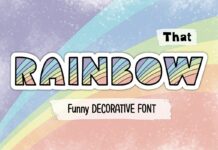 That Rainbow Font Poster 1