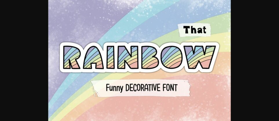 That Rainbow Font Poster 1