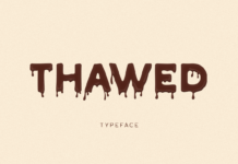 Thawed Font Poster 1