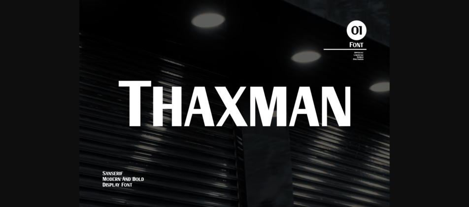 Thaxman Font Poster 3