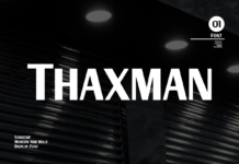 Thaxman Font Poster 1