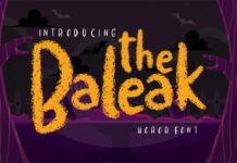 The Baleak Font Poster 1