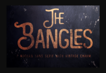 The Bangles Font Poster 1