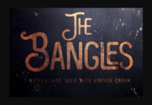The Bangles Font The Bangles Font Poster 1