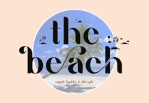 The Beach Font Poster 1