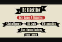 The Black Box Font Poster 1