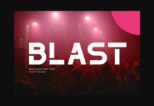 The Blast Font Poster 1