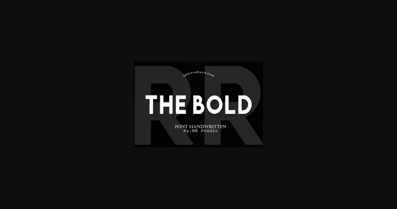 The Bold Font Poster 3