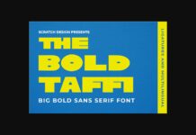 The Bold Taffi Font Poster 1