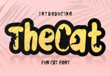 The Cat Font Poster 1