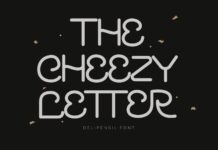The Cheezy Letter Font Poster 1