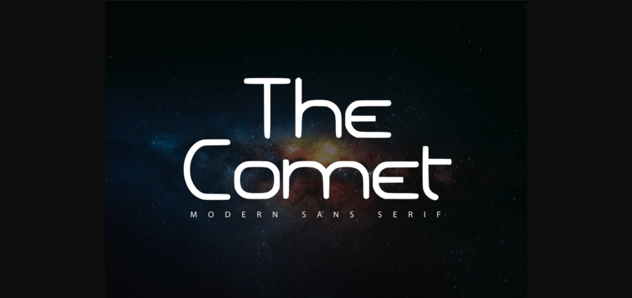The Comet Font Poster 3
