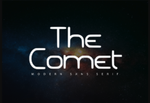 The Comet Font Poster 1