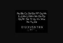 The Comet Font Poster 1