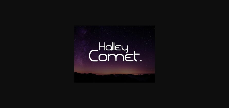 The Comet Font Poster 7