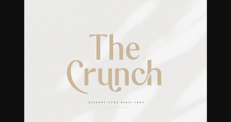 The Crunch Font Poster 3