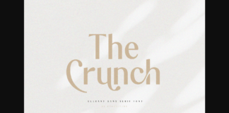 The Crunch Font Poster 1
