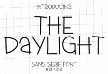 The Daylight Font The Daylight Font Poster 1
