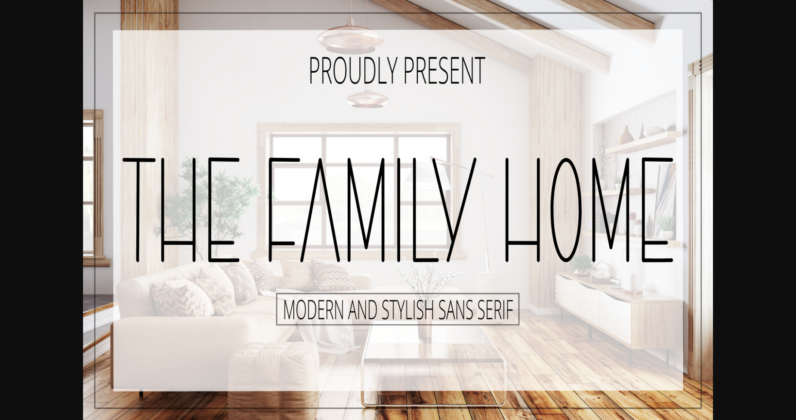 The Family Home Font Poster 3