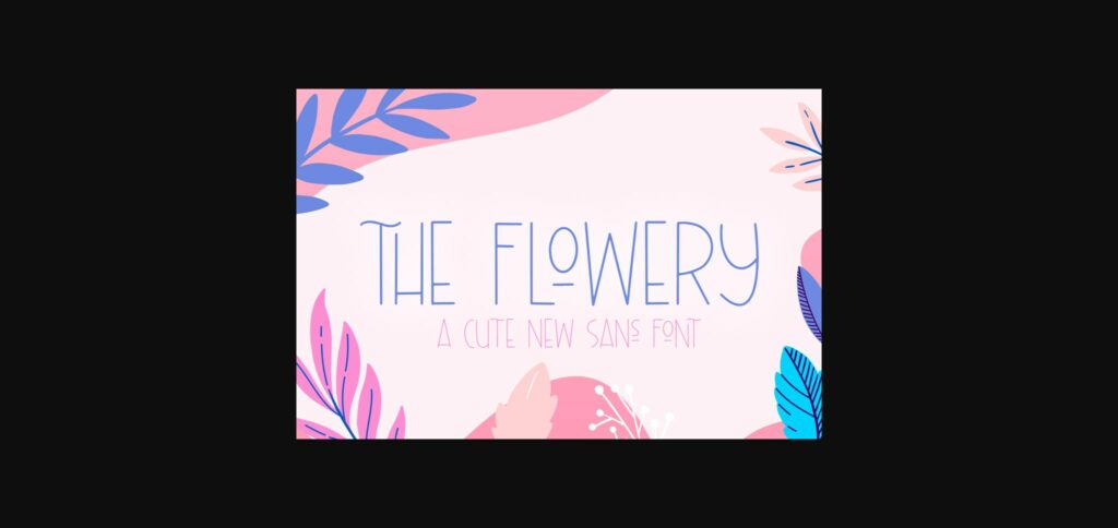 The Flowery Font Poster 3