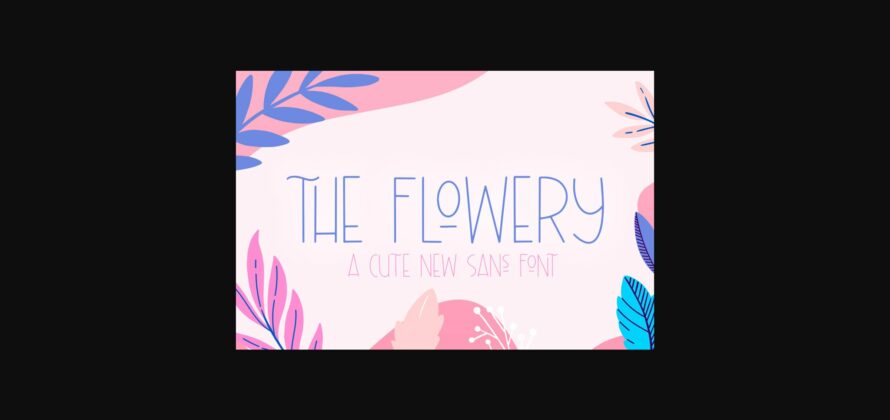 The Flowery Font Poster 3