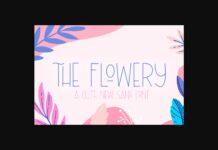 The Flowery Font Poster 1