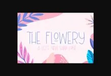 The Flowery Font The Flowery Font Poster 1